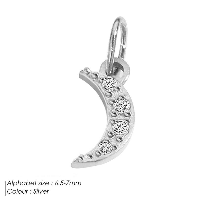 Европейская и американская подвеска-буква из нержавеющей стали, полностью инкрустированная бриллиантами, с вариантами ожерелья и браслета из циркония для самостоятельной сборки