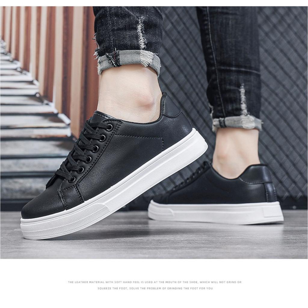 Мужские туфли, маленькие белые туфли, повседневная обувь в гонконгском стиле, мужская обувь Tide, мужская кожаная корейская версия мужской обуви The Board