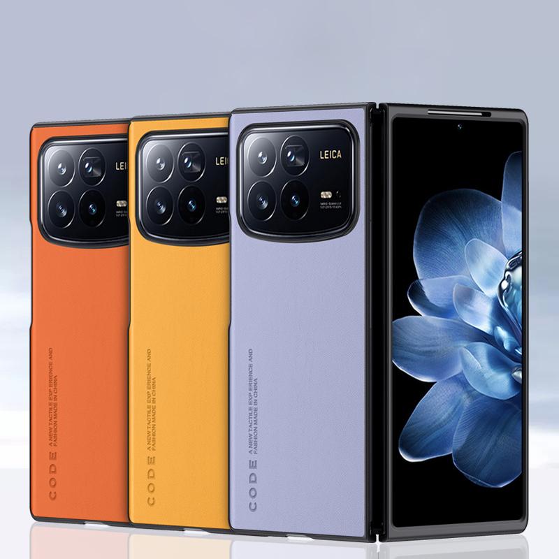 Простой чехол из искусственной кожи для Xiaomi Mix Fold 4, матовый силиконовый бампер, противоударный защитный чехол для камеры, задняя крышка для Xiaomi Mi Mix Fold 4 Fold4