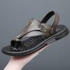 Летние мужские повседневные сандалии, пляжные римские сандалии, дышащие мягкие легкие тапочки, сандалии для треккинга