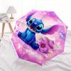 Stitch, Fantasy Themed Automatic opening and closing folding umbrella, 8-rib windproof, compact travel design, suitable for all occasion | F