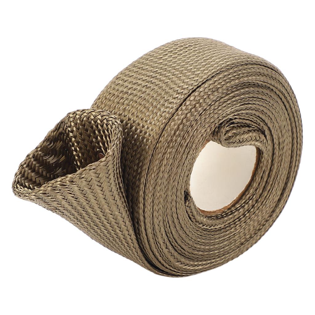 Автомобильный теплозащитный рукав 9,8 футов 0,75 дюйма из базальтового волокна, тканый, устойчивый к высоким температурам, топливный трубопровод H