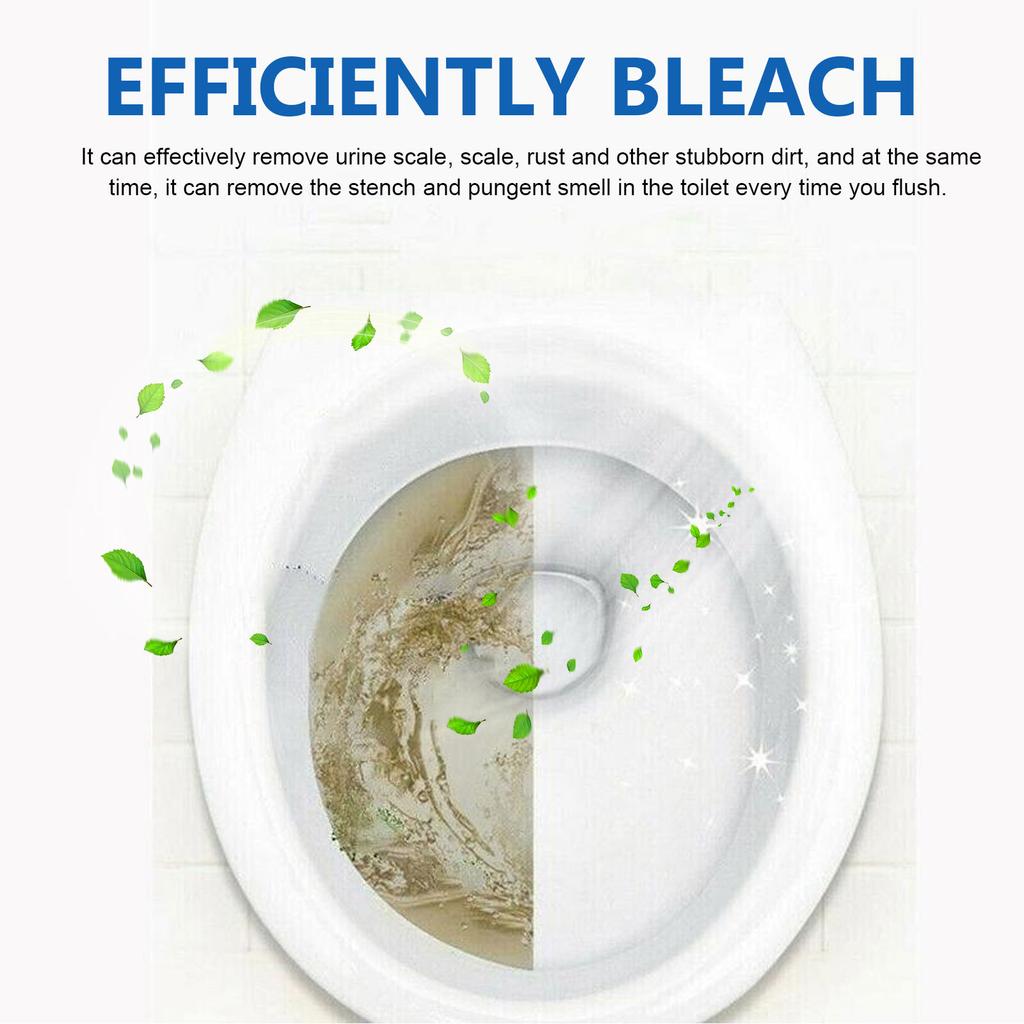 Toilet Bowl Cleaning Tablets, Deep Cleaning Effervescent Tablets for Bathroom Toilet Stains Removal and Deodorizing