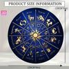 Металлический настенный плакат Ретро Зодиак Алюминиевый 20x20 см Декор для гаража