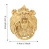 Retro Cabinet Door Knobs Vintage Wardrobe Drawer Pulls Lion Head Knob Brass Handle  Furniture