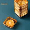 100 шт., водонепроницаемые лотки для торта «Лунный пирог», многофункциональные, не содержащие бисфенола А, прочный прозрачный золотой держатель для торта «Лунный пирог» для фестиваля середины осени