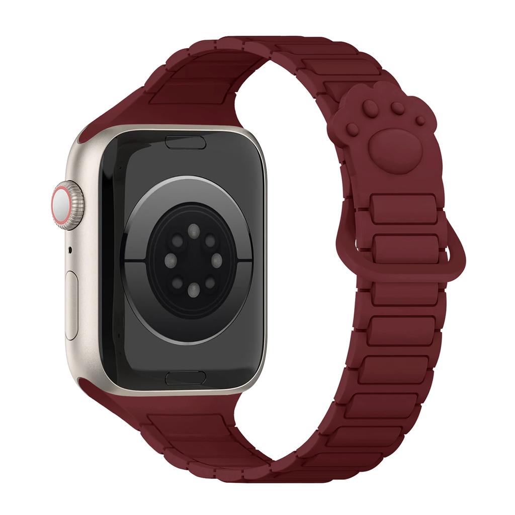 Магнитный силиконовый ремешок для Apple Watch Ultra 3 2 49мм 46мм 42мм 45мм 44мм 40 41мм Ремешок IWatch Series 11 10 9 8 7 6 SE Браслет