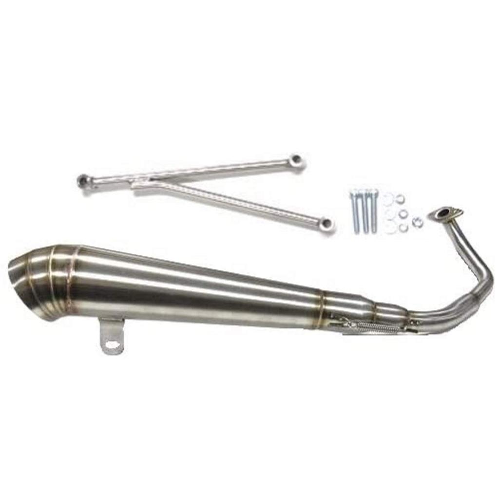 RinParts Дышащий GP Racing 1103283 Нержавеющая сталь Глушитель для скутера Zoomer