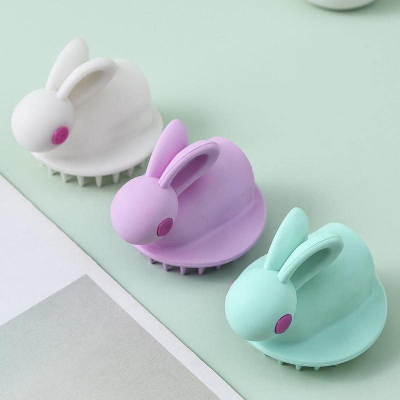 Silicone Shampoo Scalp Hair Massager Head Body Massage Brush Comb Hair Washing