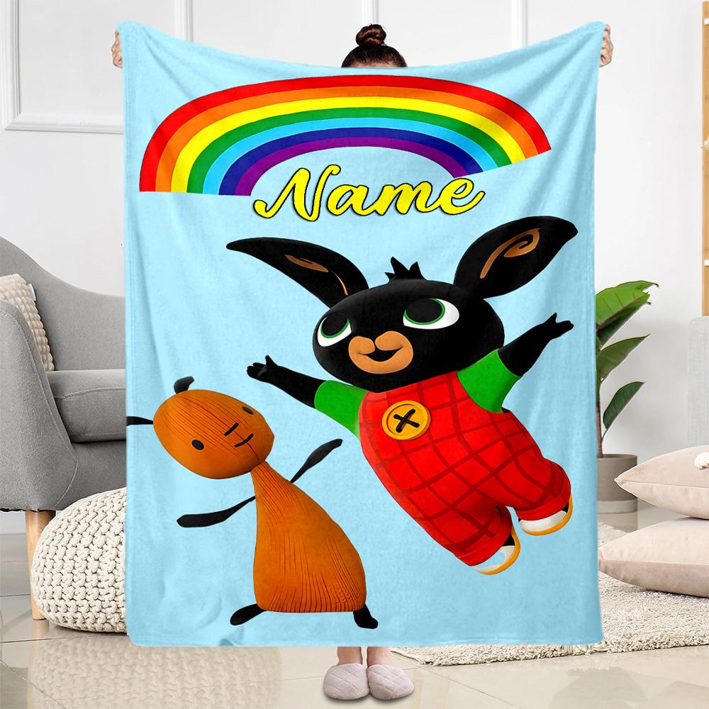 Rainbow Friends Adventure Blanket Soft Warm Cozy Perfect for Chair Couch Sofa All-Season Use Modern Ideal Gift for Friends Family Couples Picnic