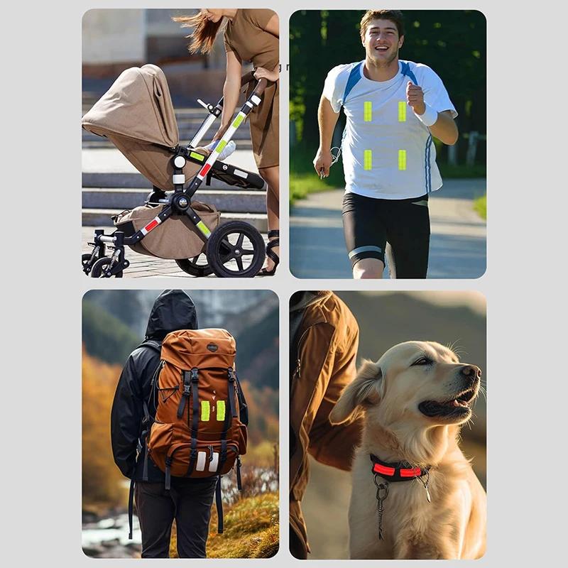 Xiaomi 10pcs Baby Stroller Safety Warning Sticker Waterproof Night Anti-collision Reflective Patch Multifunction Stroller Accessories