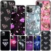 Красивый чехол с бриллиантами для Iphone 14 11 13 Pro Max 12 Mini Xr 7 8 Plus Se 2020 Xs 6 6s + черный мягкий чехол для мобильного телефона