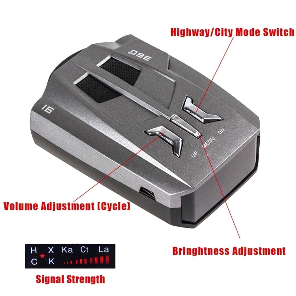 Голосовое оповещение о вождении, радар-детектор на 360 градусов, скорость 1 16, предупреждение, автомобильный безопасный браслет