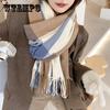 New Style Couple Check Scarves Spot Winter Japanese Cashmere Scarves Shawl Women