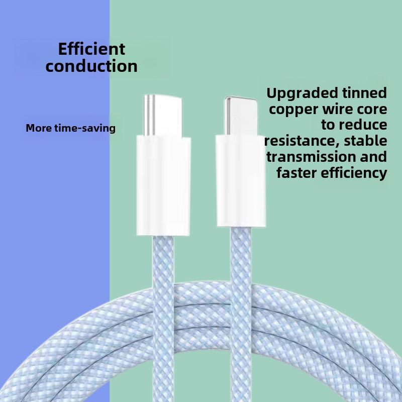3A Macaron плетеный подходит для Apple Fast Charge Data Cable TypeC Huawei Charge Cable PD20W Data Cable