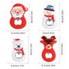 1pc Christmas Bottle Opener with Cute Santa,Rudolph,Snowman&Gingerbread for Man Capsules-Portable Multi-Use Lever-Action Opener