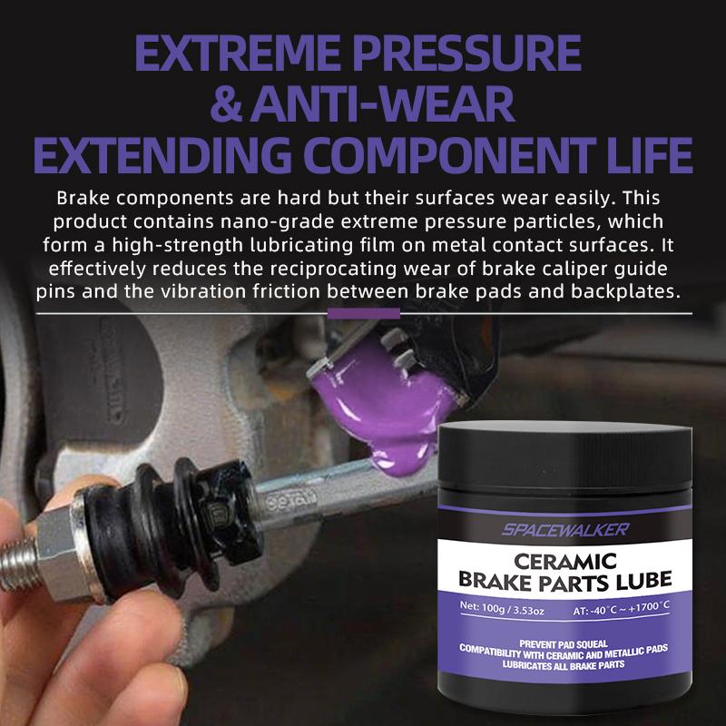 Ceramic Brake Lubricant Gel - High-Performance Reducer, Heavy-Duty Brake System Grease for Motorcycles,, Trucks, - Long-Lasting