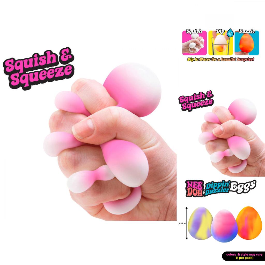 Dippin Dazzler Яйцо-антистресс Squeeze-игрушка из ТПР для взрослых Расслабление