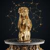 Creative Constellation Statues 12 Zodiac Sign Virgo Gold Girl Figurine Nordic Indoor Desktop Bookshelf Ornament Birthday Gifts
