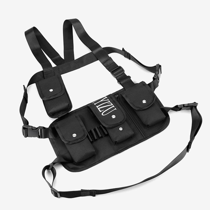 2025 Новая многофункциональная нагрудная сумка Тактическая функция Многокарманный жилет Сумка Легкий водонепроницаемый рюкзак для велоспорта и других видов спорта на открытом воздухе