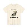Несуществующая хоккейная команда Johnstown Chiefs Печатная футболка Винтажный индейский талисман