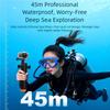Водонепроницаемый защитный чехол для камеры, глубина 45 м, с ударопрочной конструкцией и стеклянной крышкой высокой прозрачности, устойчивый к царапинам корпус