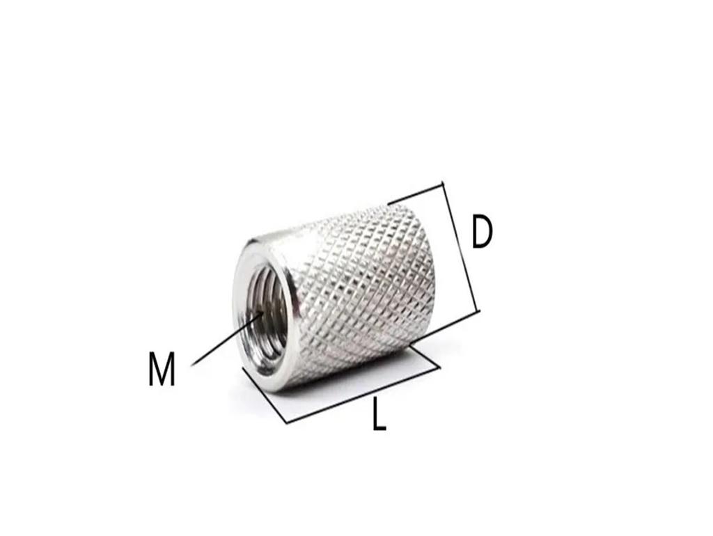 SEIDER 2-5 Piece/Lot Knurling Round Coupling Nuts M3 M4 M5 M6 M8 M10 M12