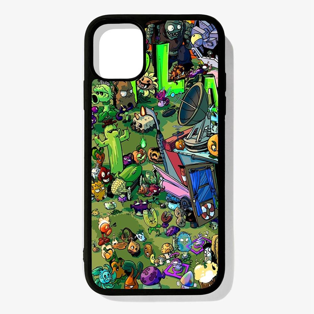Классическая игра P-Plants Vs Z-Zombies Для iPhone 17 16 15 14 13 12 11 Pro Max Plus Mini PC+TPU Задняя крышка для телефона