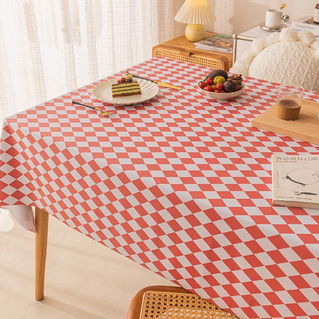 Rectangular Plastic Tablecloth Pvc Waterproof Antifouling Cover Outdoor Dining Table Cloth
