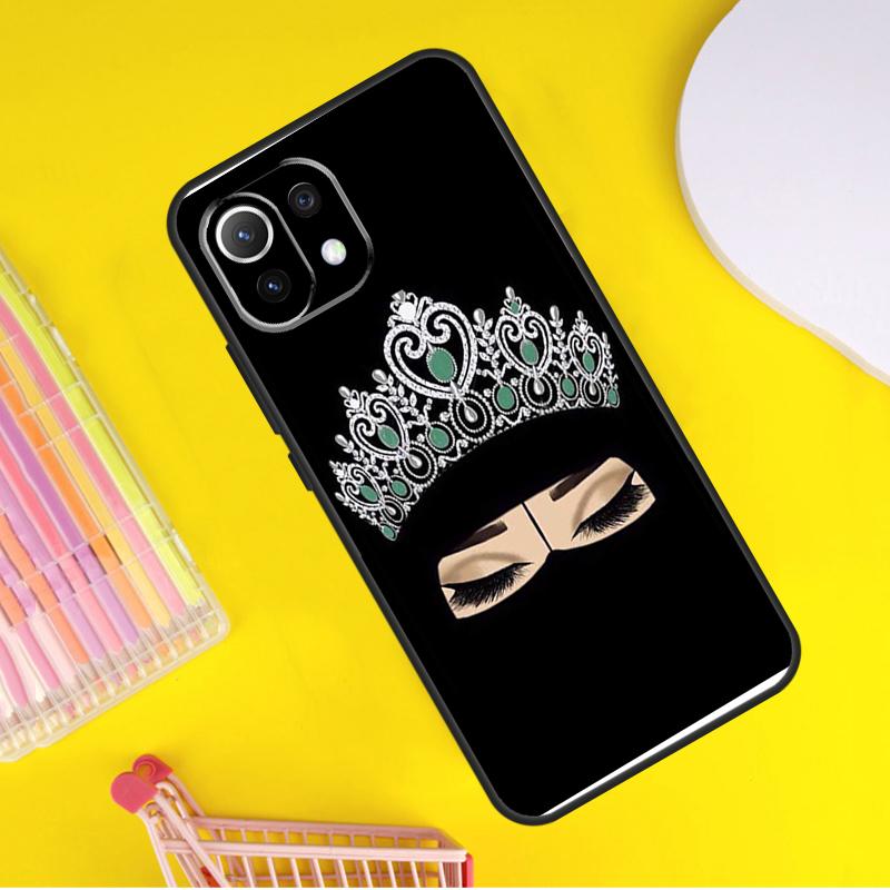 Islamic Arabic Hijab Girl Cover For Xiaomi 14 13 Ultra 11T 12T 13T 14T Pro POCO X7 Pro X3 X5 F3 F5 F6 M6 X6 Pro Case