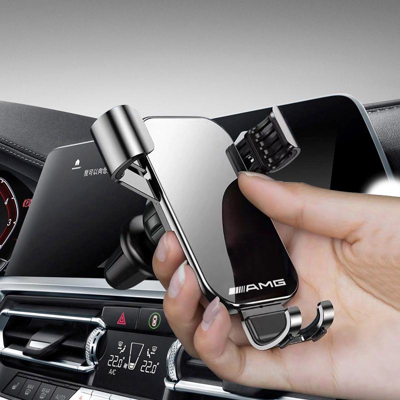 Car Phone Holder Air Vent Clip Mount Mobile Cell Stand Accessories Car Decal For Mercedes Benz AMG W214 W205 W204 W206 W213 W212 z14