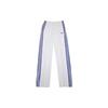 X Palace Брюки кэжуал с принтом логотипа в полоску, с высокой посадкой, прямого кроя, унисекс, белые HT3753