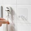 Transparent Adhesive Wall Hook for Power Plugs and Cables