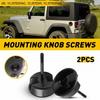 2 ручки-винты для крепления жесткой крыши для Jeep JK Wrangler 07-17 Замена крепежной планки