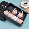 500ML Stainless Steel Vacuum Flask Gift Set Office Business Style Thermos Bottle Outdoor Hot Water Thermal Insulation Couple Cup