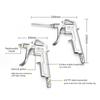 5Pcs Mini Air Blow Gun Kit Pneumatic Dust Blower Gun Air Spray Gun Dust Cleaning Air Blower with 2