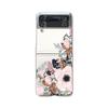 Для Samsung Galaxy Z Flip 4 3 чехол Flower Bird окрашенный прозрачный ударопрочный ПК жесткий задний чехол для Samsung Z Flip4 Zflip3 чехол