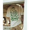 SLOW SUNDAYS Американский ретро спортивный стиль чистый хлопок с принтом круглый вырез короткий рукав футболка мужская