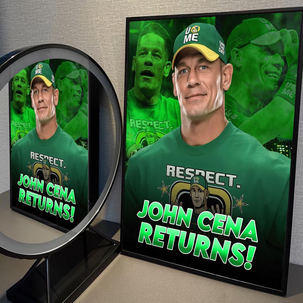 Профессиональный реслинг J-John Cool C-Cena Плакат Аниме Постеры Наклейки HD Качество Настенное Искусство Ретро Постеры для Дома Kawaii