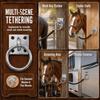 1 set Durable Horse Tie Ring Zinc Plated Horse Hitching Plate Reliable Tie Ring Plate  Brushing