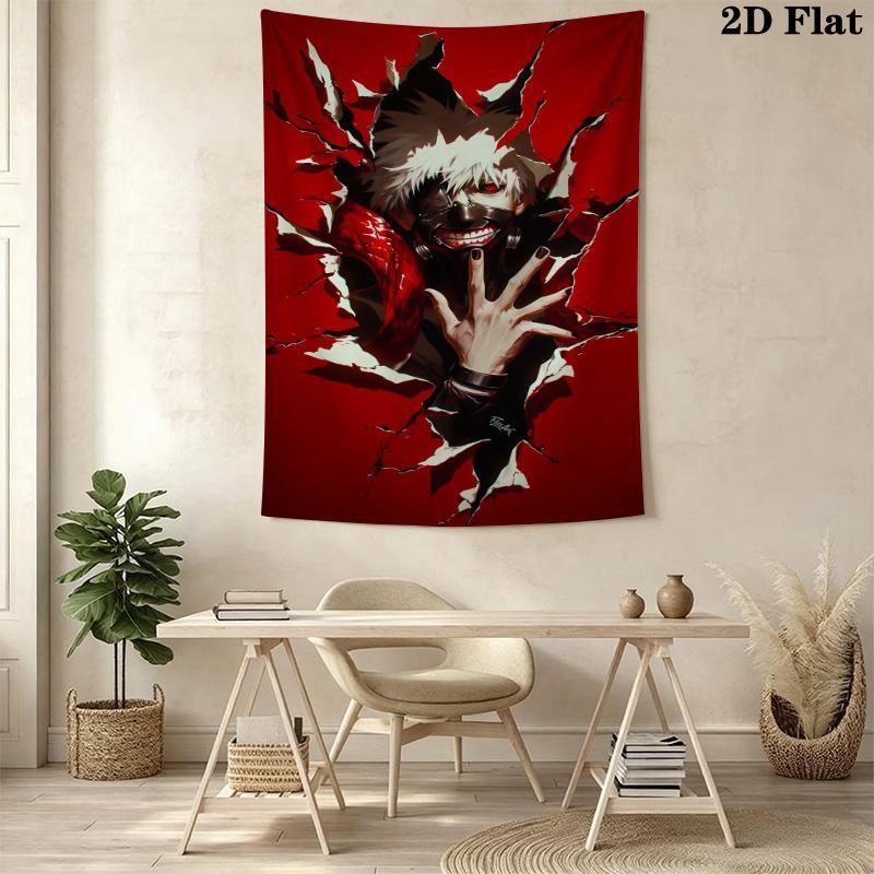 Tokyo Ghoul Re Tapestry Fashion Print Wallmounted Background Cloth Atmospheric Background Cloth Christmas Gift