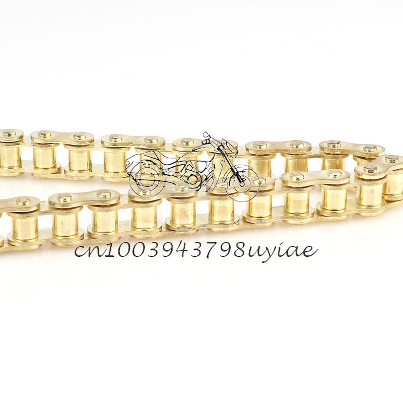 428 Golden Chains 102/104L/108L/126L/132L/136L/140L Links Drive Chain Link For 110cc-250cc ATV UTV Kart Dirt Pit Bike Motorcycle