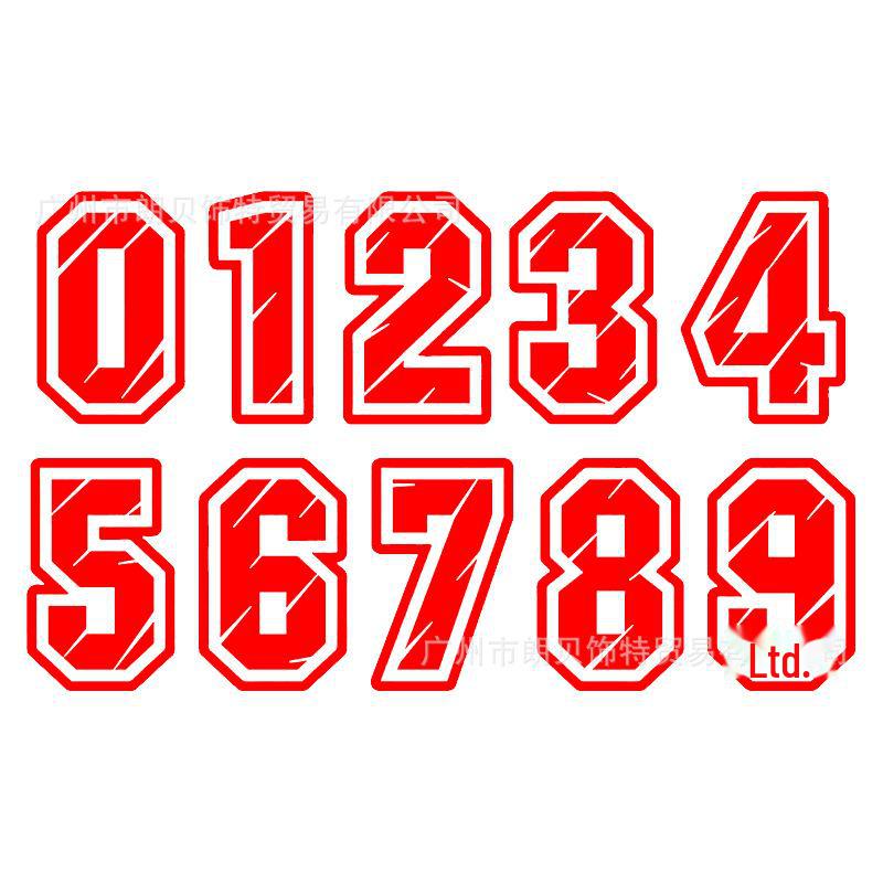 10 см цифровые гоночные автомобильные наклейки с номером 0-9 для модифицированных автомобилей