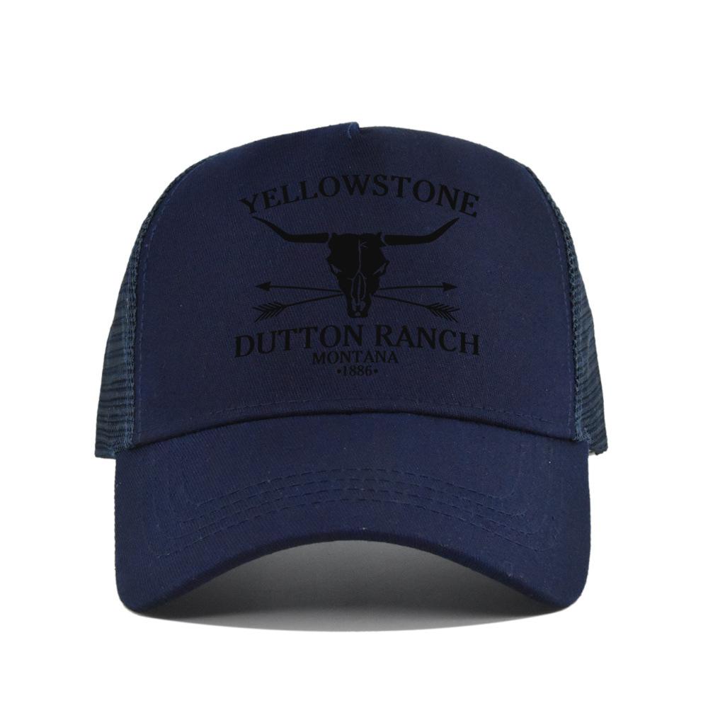 Cotton Front Mesh Back Trucker Cap, Bull Skull Print Adjustable Snapback Baseball Hat Unisex Western Style Outdoor Sports Sun Hat