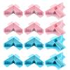 Угловые направляющие для коробок Инструмент для удержания углов 6 шт. Направляющие Инструмент для углового зажима для позиционирования Крафт Переплет книг Бумаги Склеивание карт М