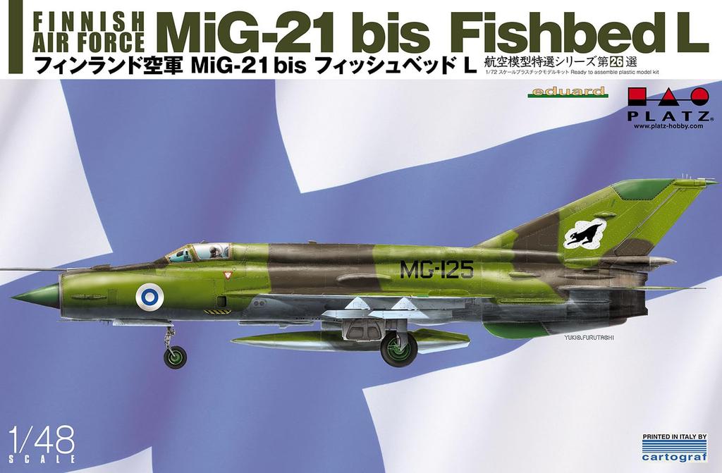 Место Финских ВВС до Fishbed L Пластиковая модель 1/48 МиГ-21 AE-26