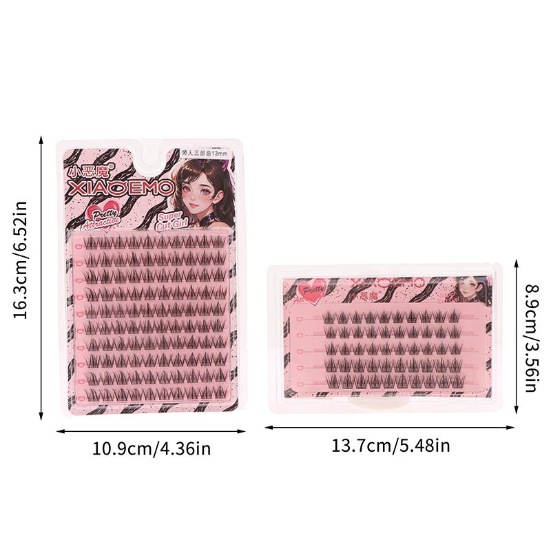 Soft Grafting Fake Lashes 5/10 Rows Black Stems False Lashes V-Shape Diy Eyelash Extension Women