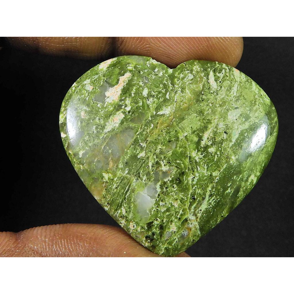 92Cts. AAA натуральный унакит сердечный лечебный кристалл россыпью драгоценный камень 34X36X09 мм SK-1840