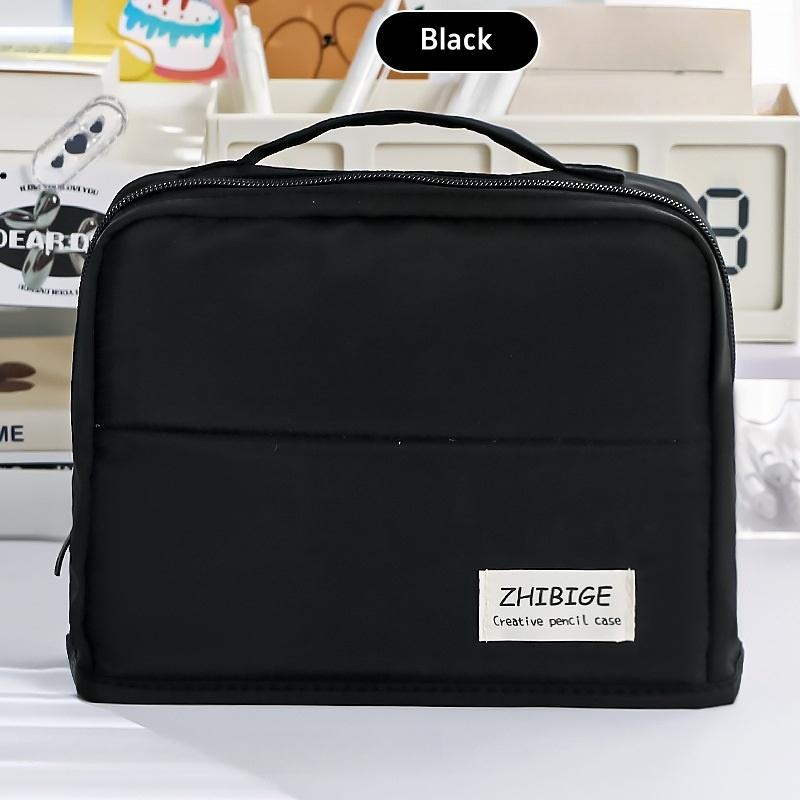 Увеличенный 11-слойный карманный пенал для ручек, сумка для ручек, простой цветной дизайн, широкое отверстие, сумка для хранения канцелярских принадлежностей, для школы, путешествий