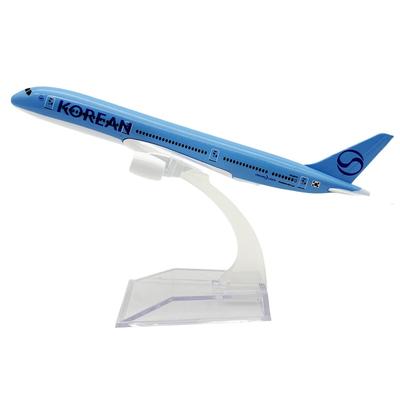 1/400 16СМ Модель самолета B787 Литой сплав Авиакомпании Корейский 787 Игрушка-самолет Статическая модель для коллекции Детский детский подарок Игрушка